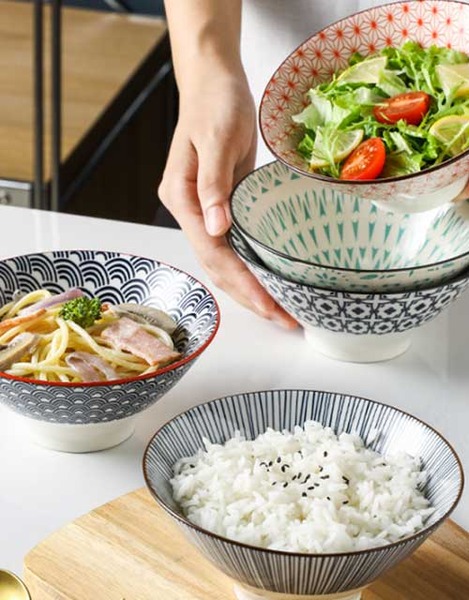 MGG 일본풍 면기 식기 가정식 우동 오리엔탈 그릇 작은 사이즈 (小) M시리즈 (M8 품절)