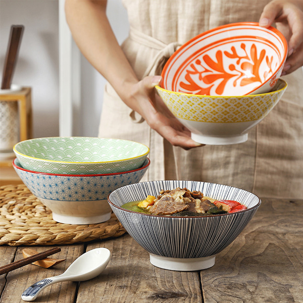 일본풍 면기 식기 가정식 우동 오리엔탈 그릇 큰사이즈 N시리즈 (N15 추가!)