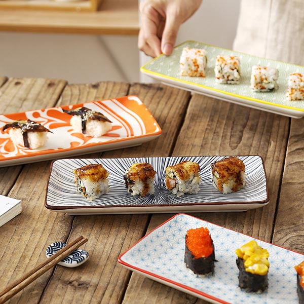 일본풍 직사각접시 생선 과일 초밥 오리엔탈 그릇